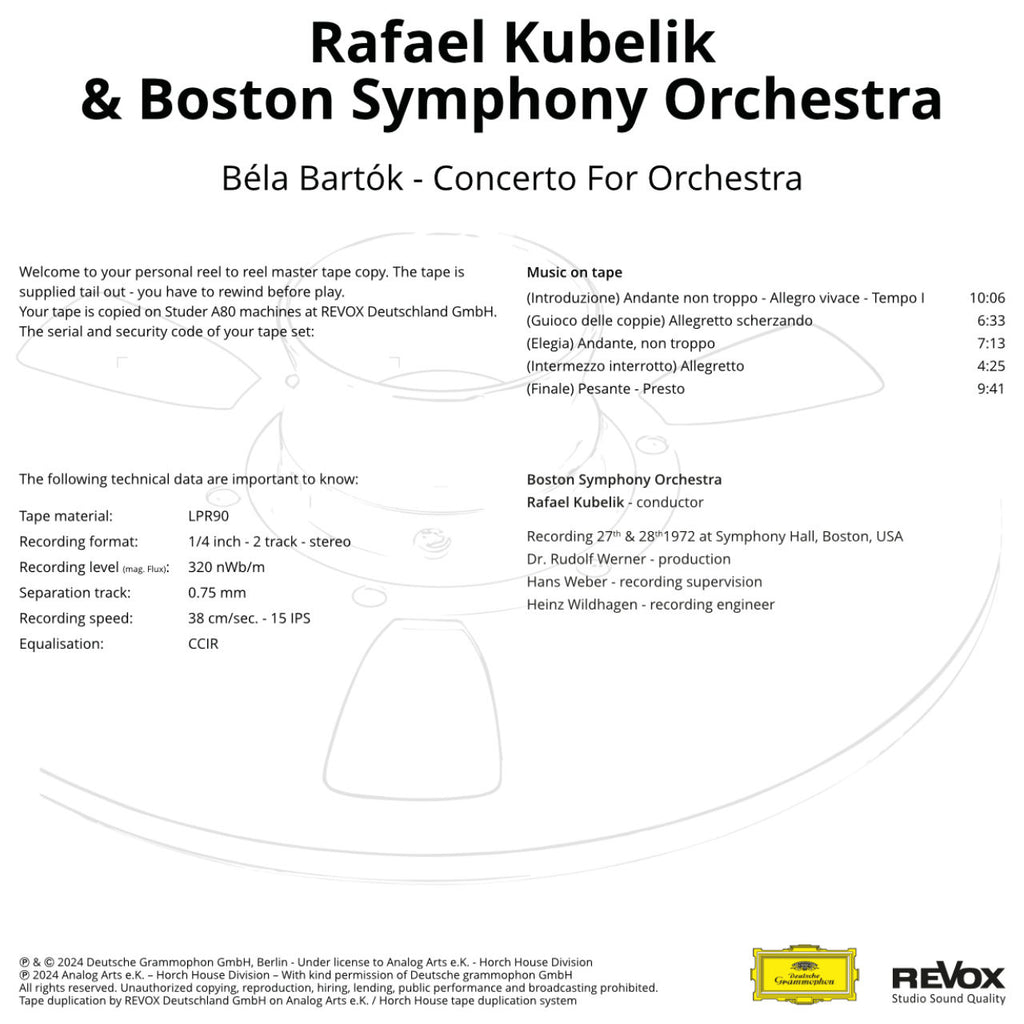Bela Bartok Concerto For Orchestra Credits
