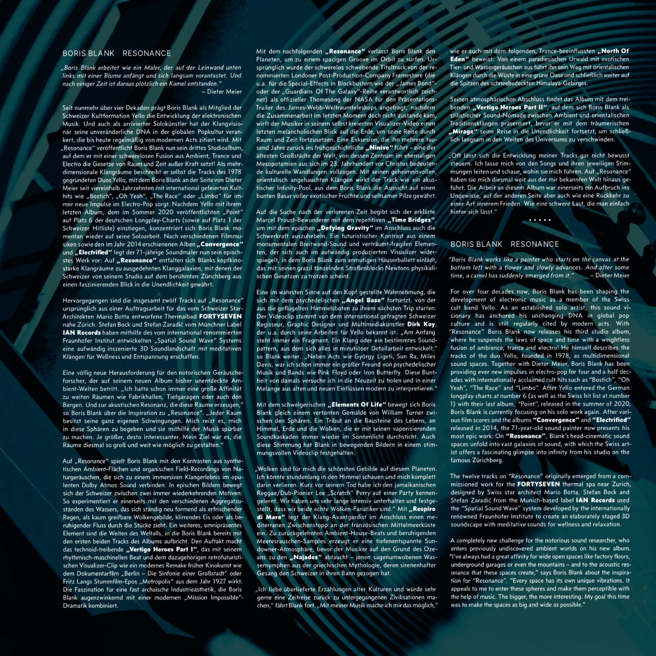 Boris Blank Resonance Inlay 1