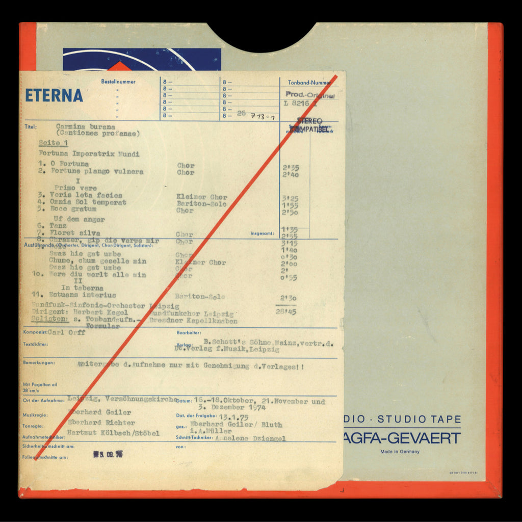 Carl Orff Carmina Burana Original Master Tape 1