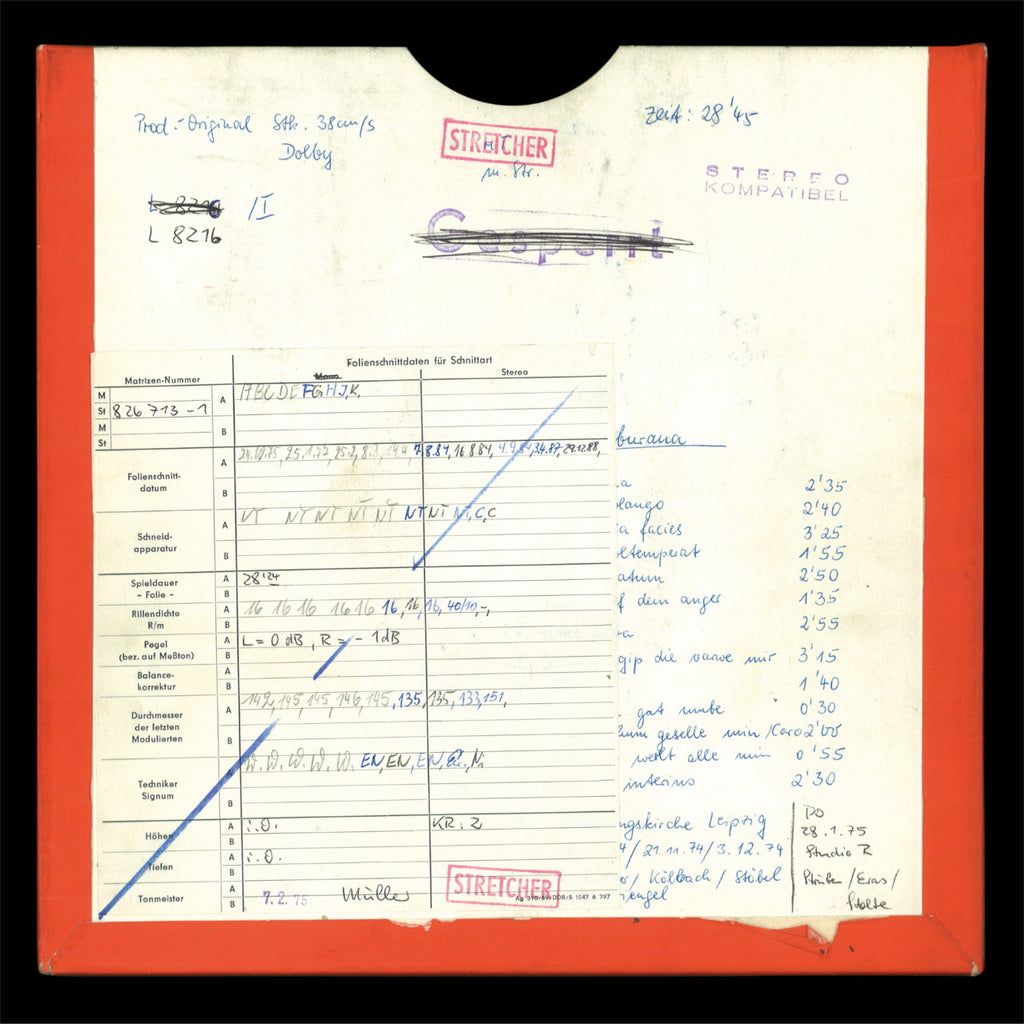 Carl Orff Carmina Burana Original Master Tape 2