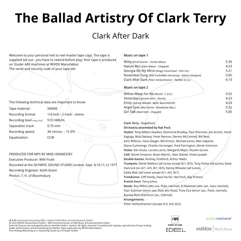 Clark Terry Clark After Dark Credits