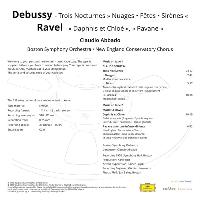 Claudio Abbado Debussy and Ravel Credits