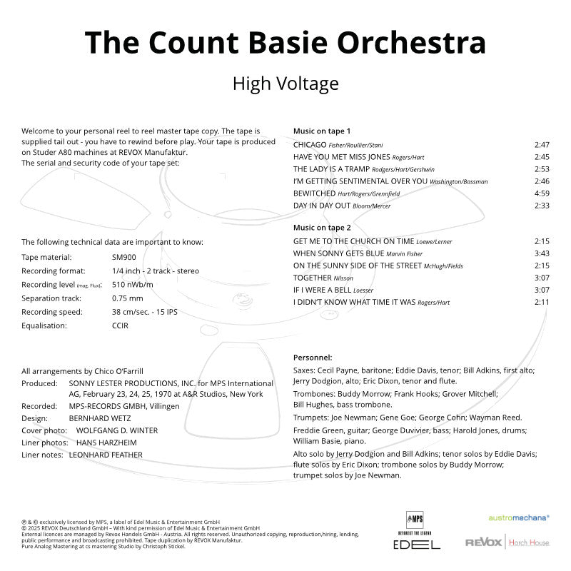 The Count Basie Orchestra High Voltage Credits