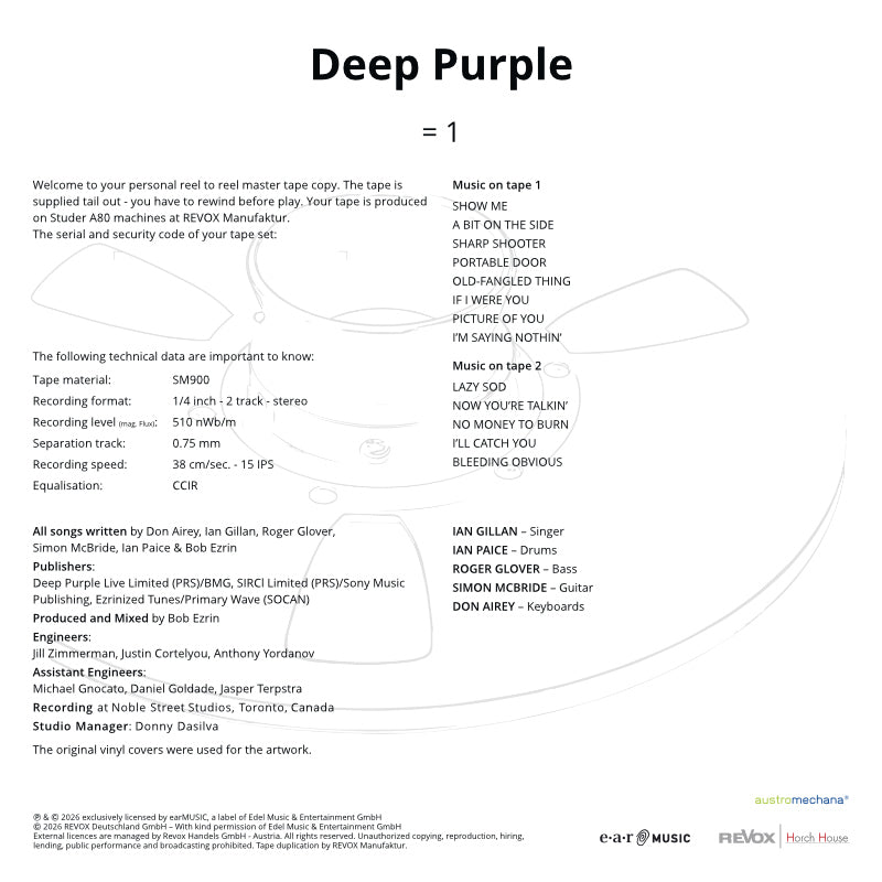 Deep Purple - =1 (Kassette)