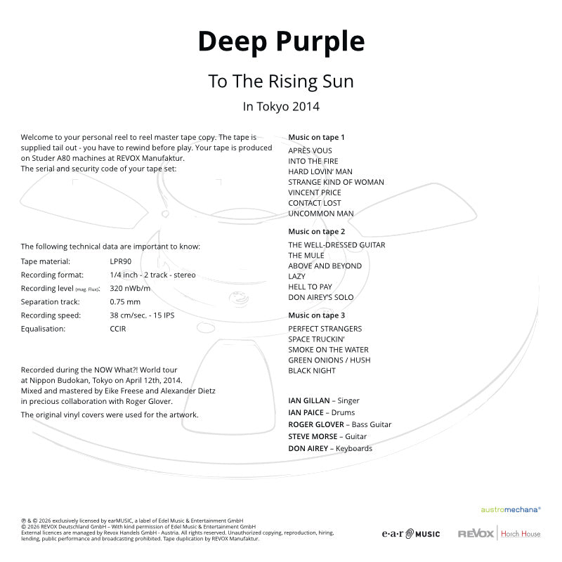 Deep Purple - To The Rising Sun (Tonband)