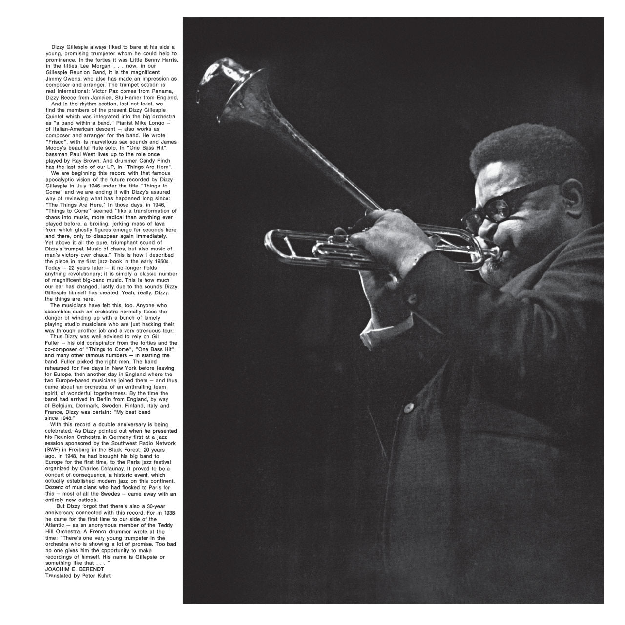 Dizzy Gillespie Reunion Big Band 20th and 30th Anniversary Inlay 1