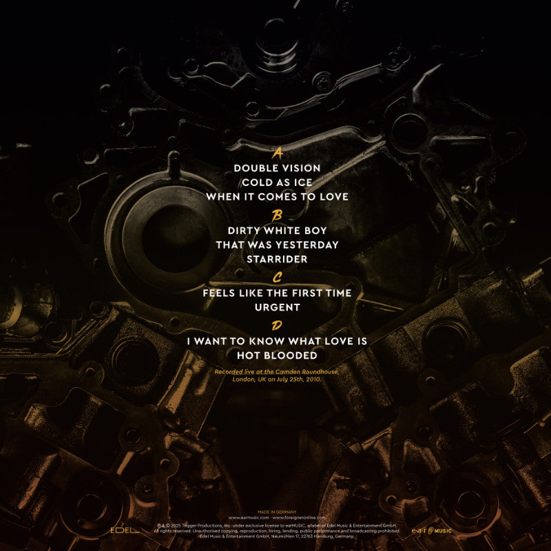 Foreigber All Engines On Live In London Cover Backside