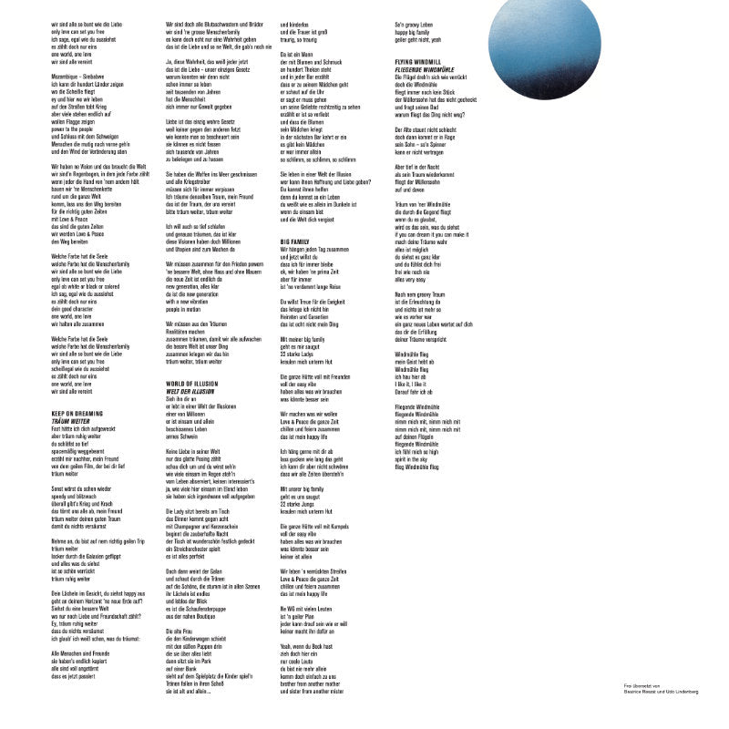 Free Orbit featuring Udo Lindenberg Inlay 5