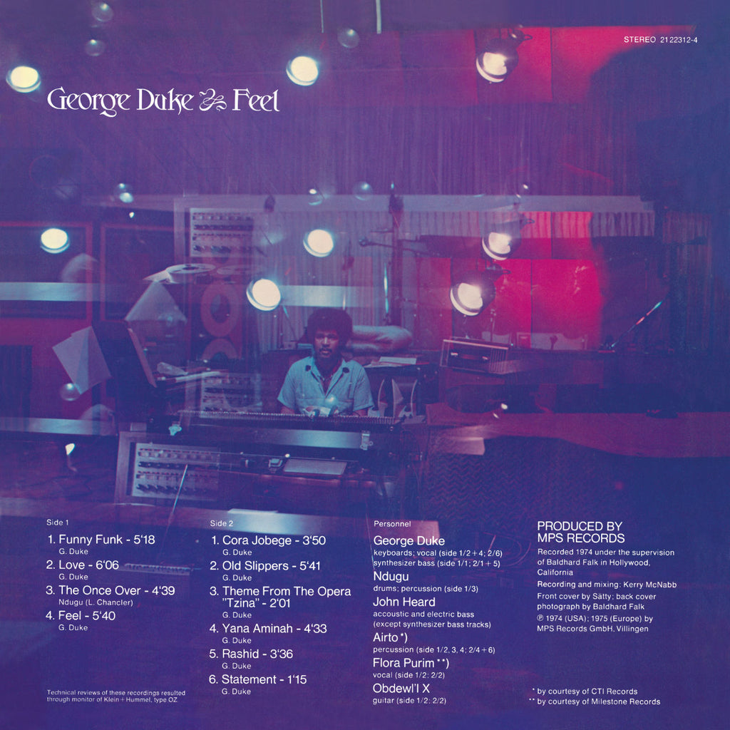 George Duke Feel Cover Backside