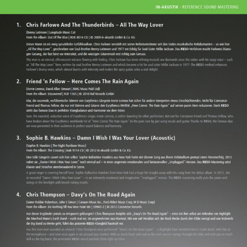 Great Cover Versions Inlay 1