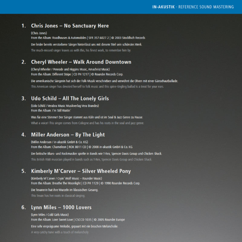 Great Voices Volume 1 Inlay 1