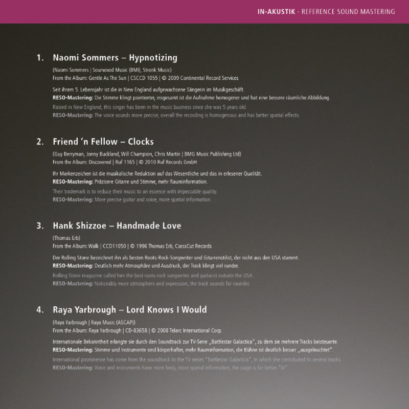 Great Voices Volume 2 Inlay 1