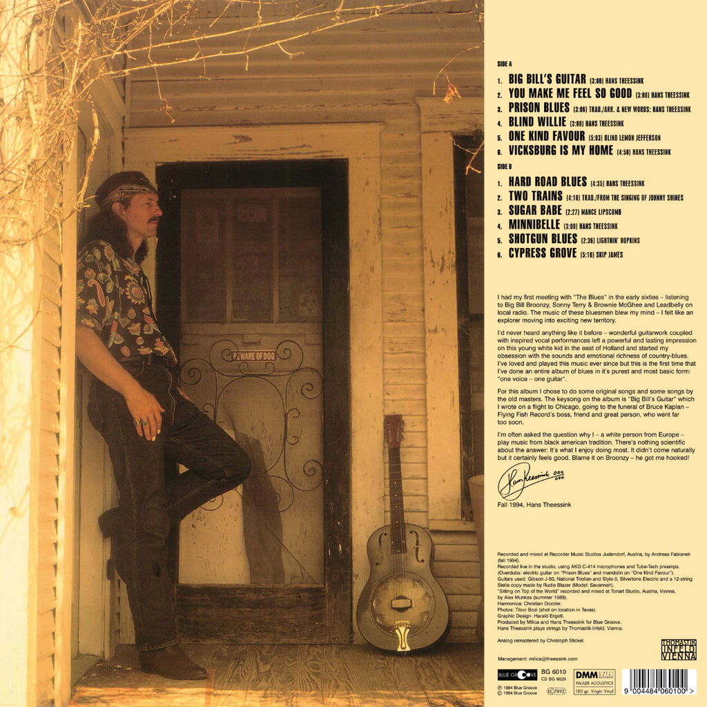 Hans Theessink Hard Road Blues Cover Backside