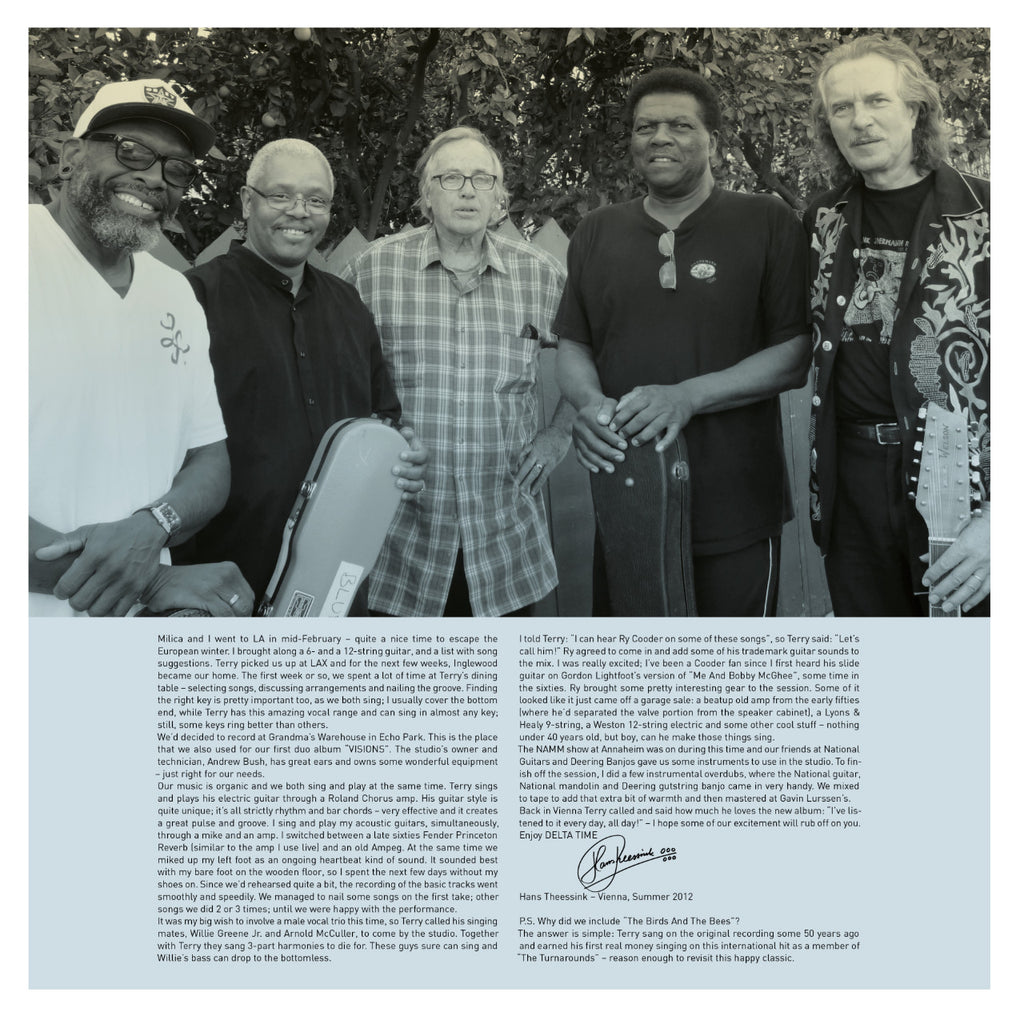 Hans Theessink & Terry Evans Delta Time Inlay