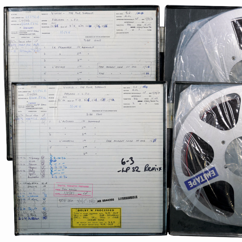 Itzhak Perlman Vivaldi Four Seasons Two Original Master Tapes
