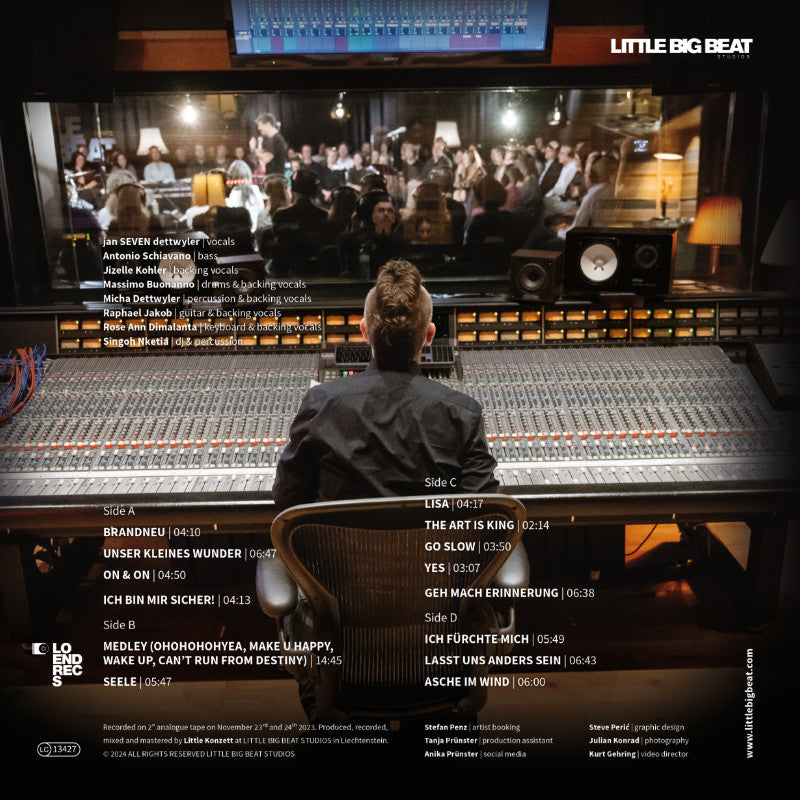 Jan Seven Dettwyler Studio Live Session Cover Backside