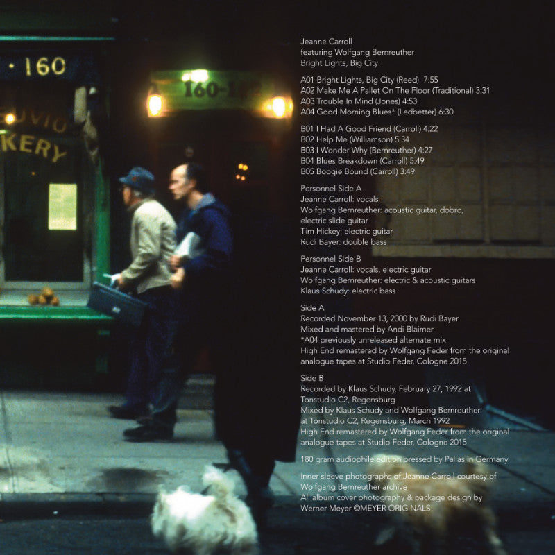 Jeanne Carroll feat Wolfgang Bernreuther Bright Lights Big City Inlay 2