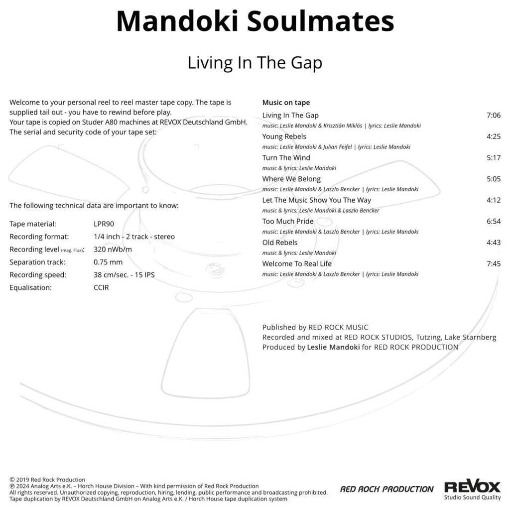 Mandoki Soulmates Living In The Gap Credits