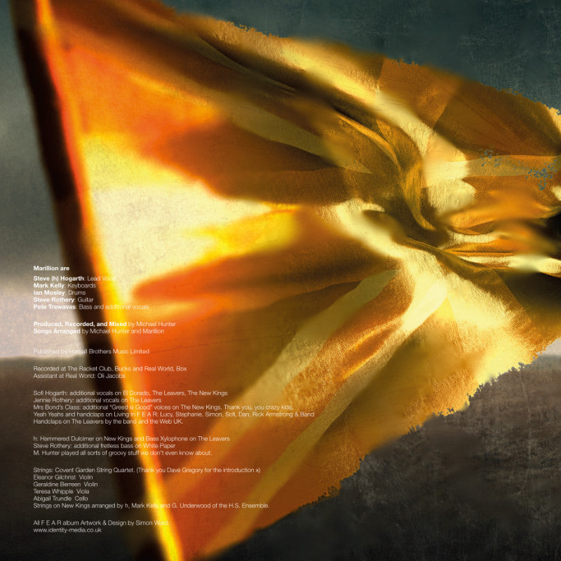 Marillion FEAR Inlay 1