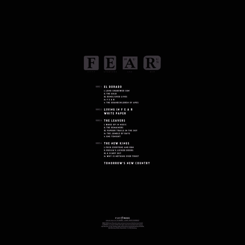 Marillion FEAR Cover Backside