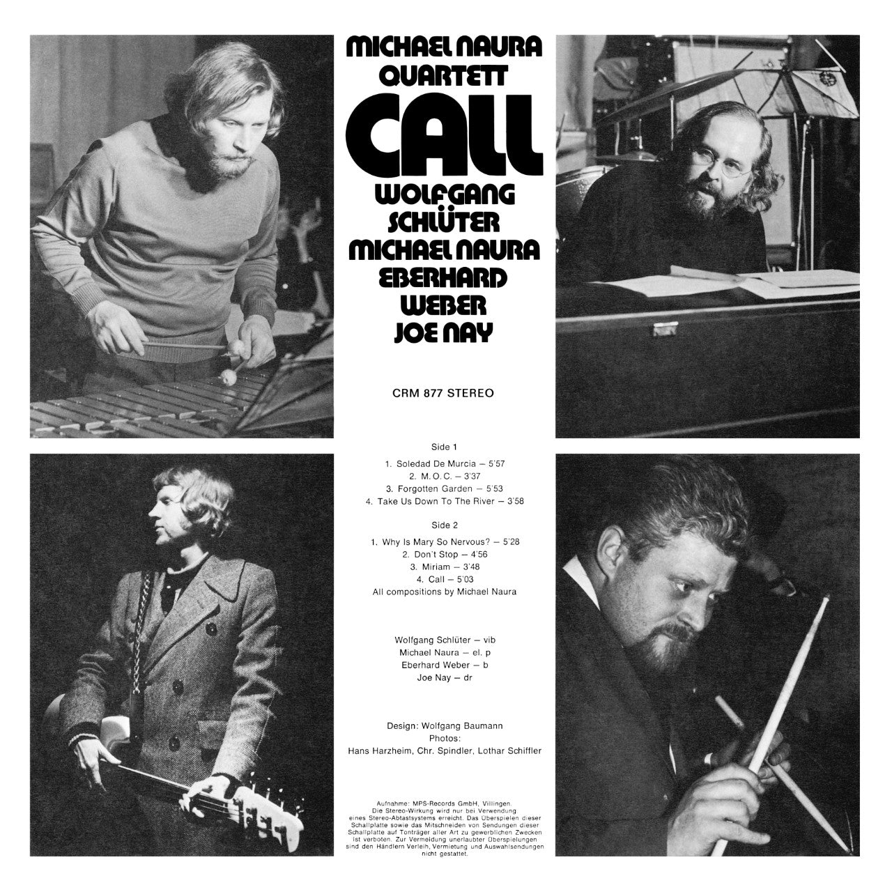 Michael Naura Quartett - Call – Revox | Horch House