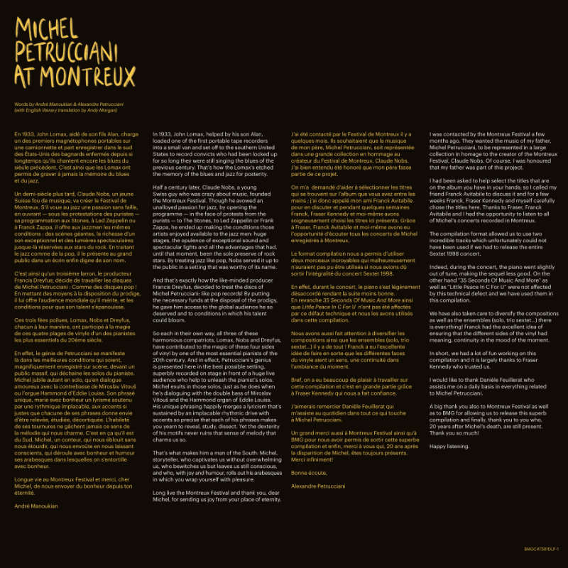 Michel Petrucciani - The Montreux Years – Revox | Horch House