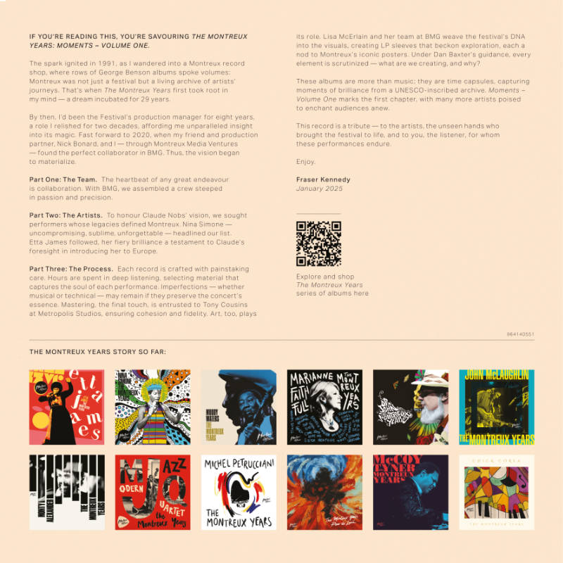 The Montreux Years Moments Vol. 1 Inlay 1