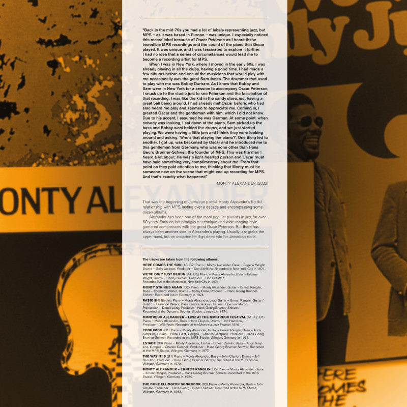 Monty Alexander The Best of MPS Years Inlay