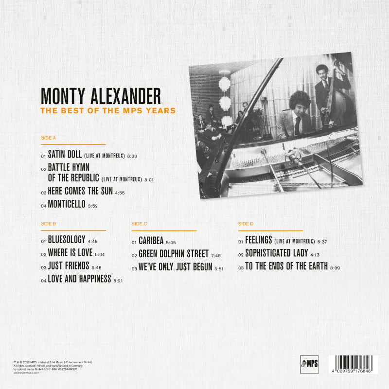 Monty Alexander The Best of MPS Years Cover Backside