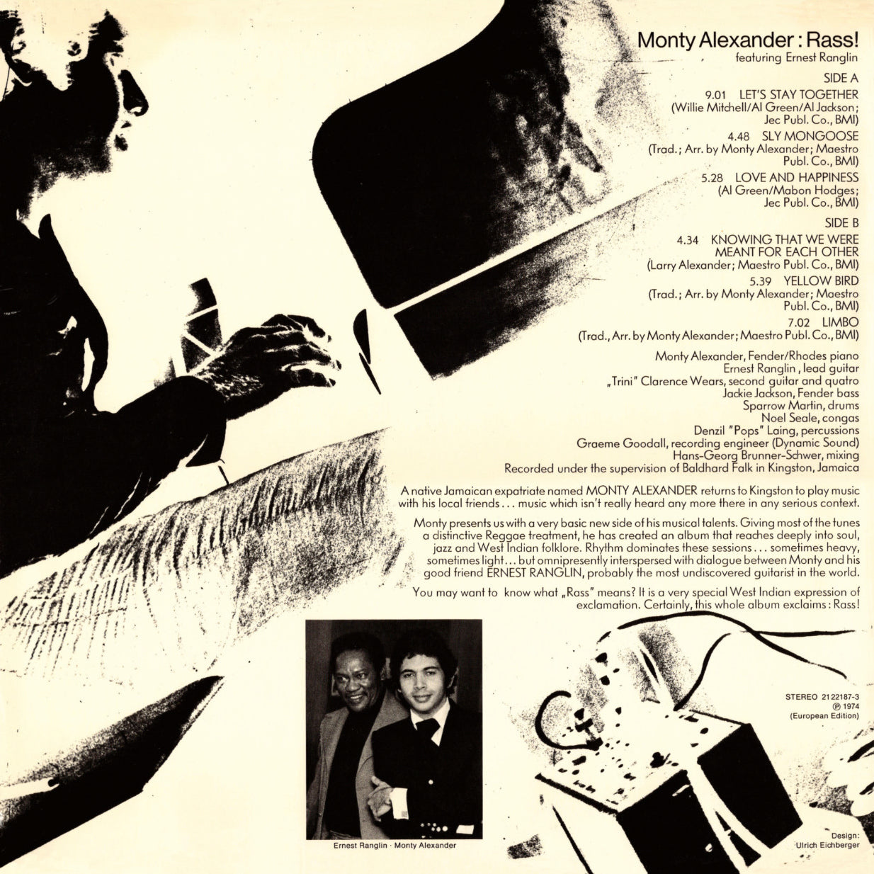 Monty Alexander feat. Ernest Ranglin - Rass! – Revox | Horch House