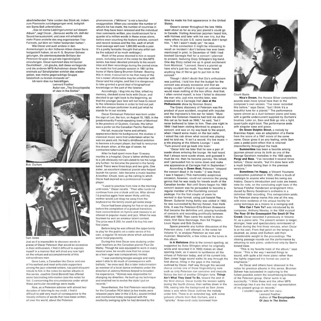 Oscar Peterson Mellow Mood Inlay 2