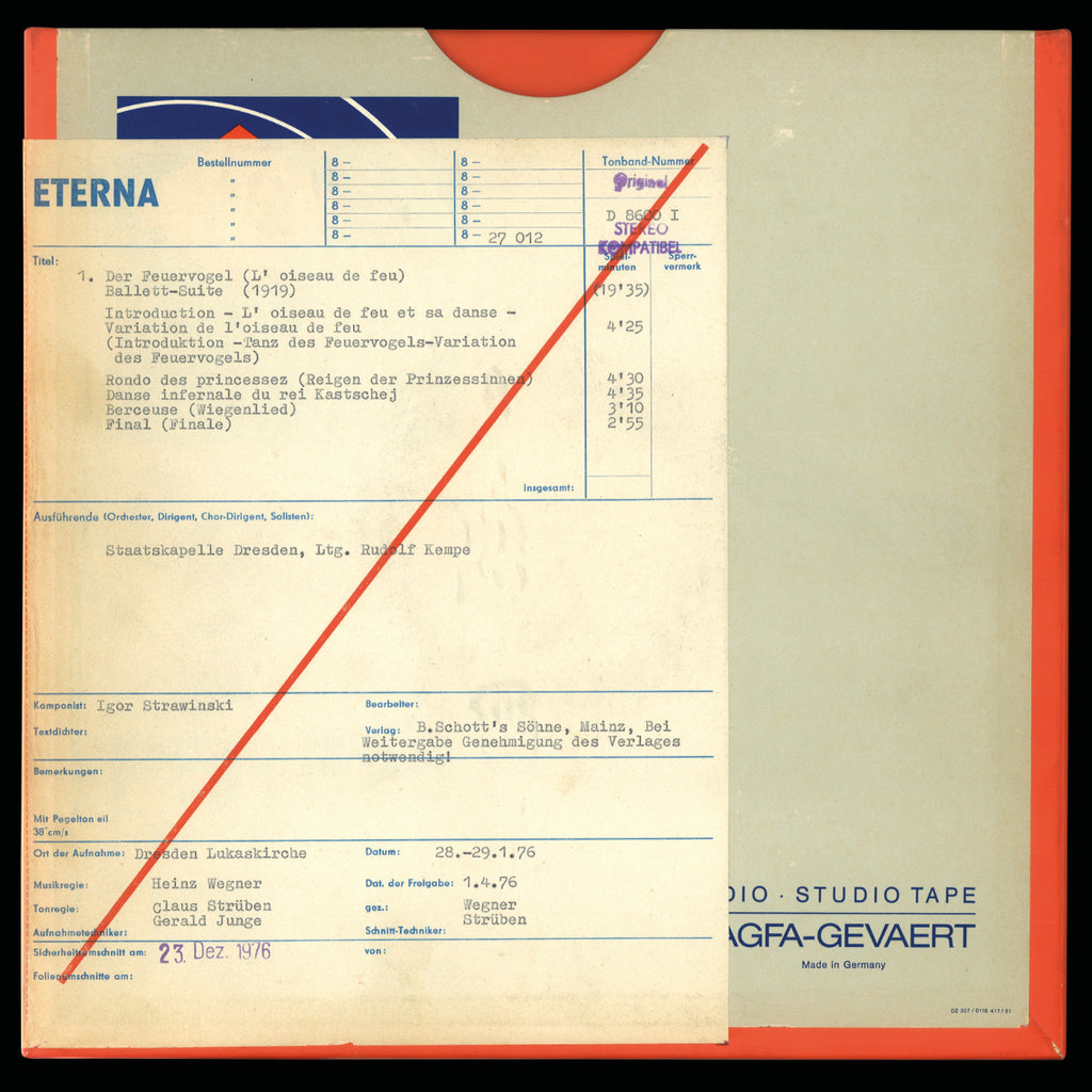 Rudolf Kempę Strawinski Britten Original Master Tape 1