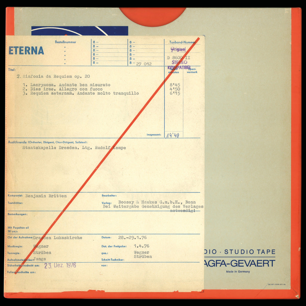 Rudolf Kempę Strawinski Britten Original Master Tape 2