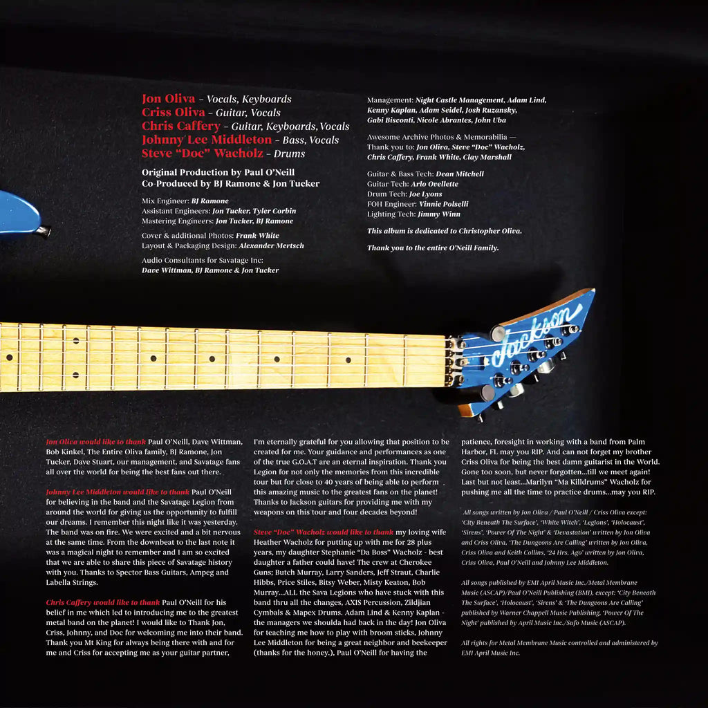 Savatage - Madness Reigns From The Gutter 1990 (Tonband)