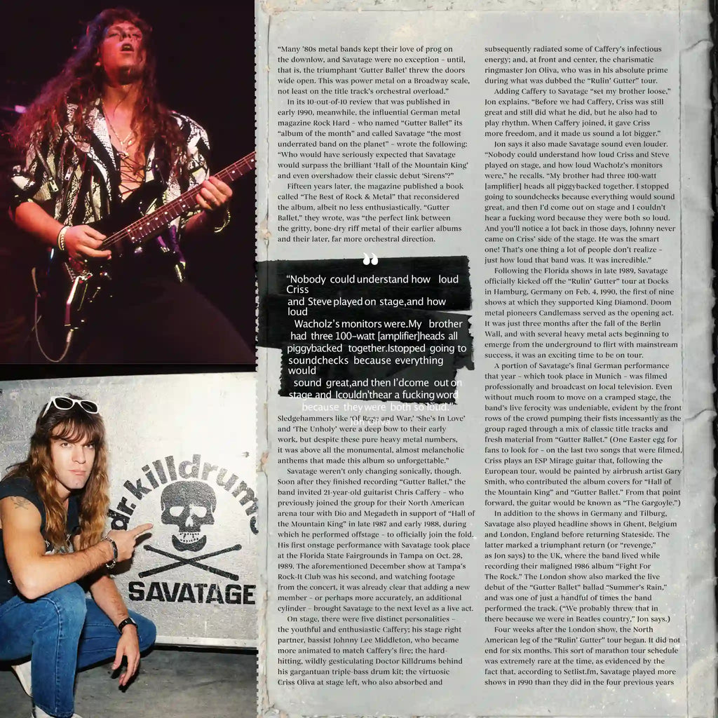 Savatage - Madness Reigns From The Gutter 1990 (Tonband)