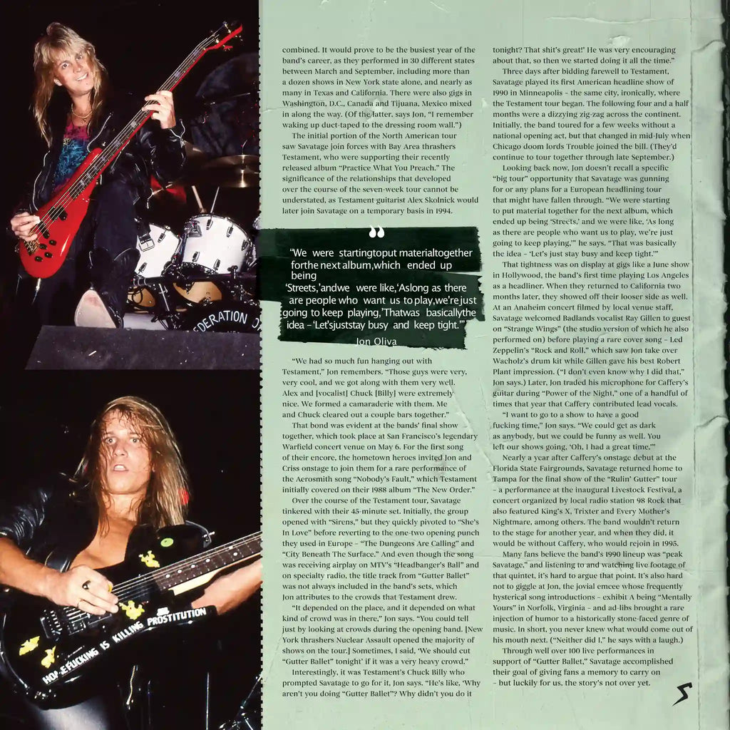 Savatage - Madness Reigns From The Gutter 1990 (Tonband)