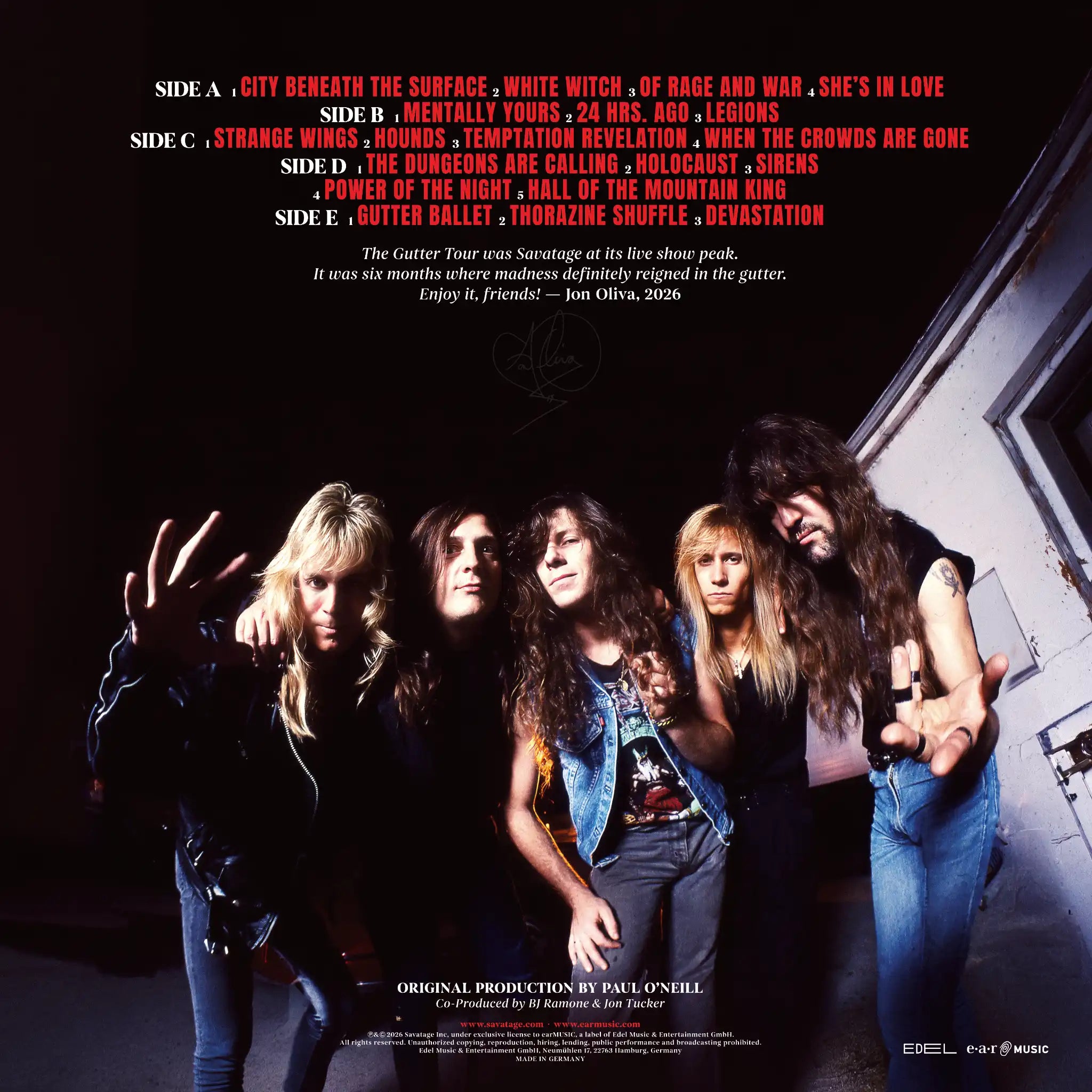 Savatage - Madness Reigns From The Gutter 1990 (Kassette)