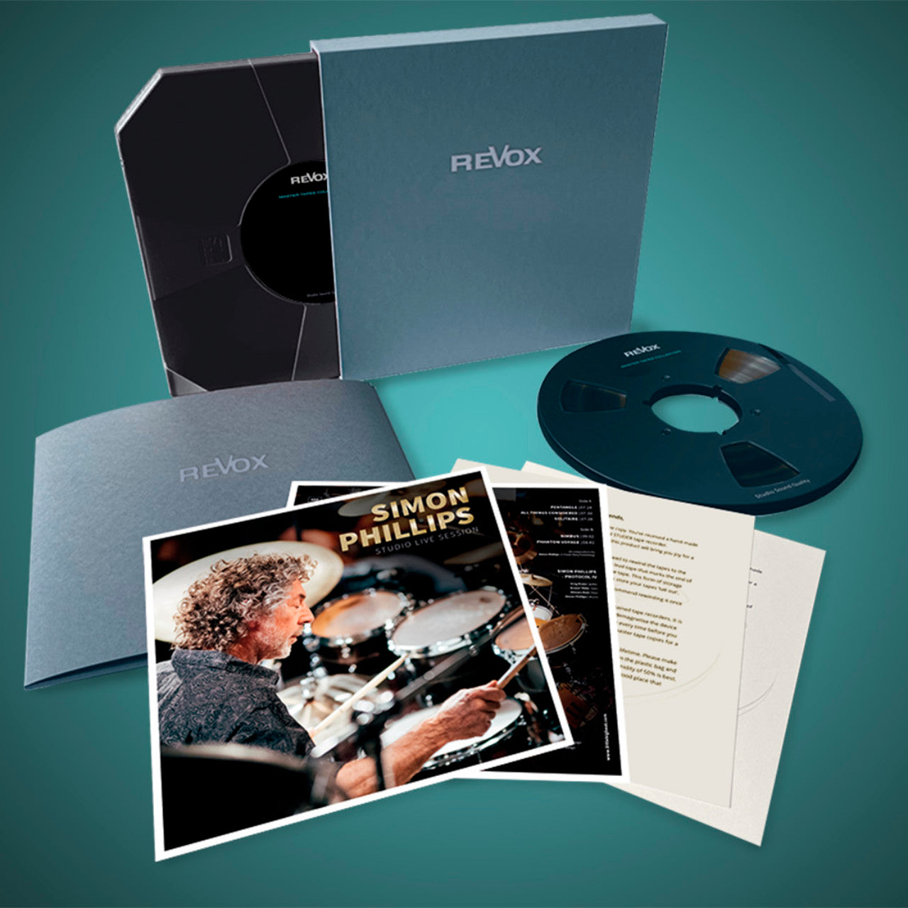 Simon Phillips Studio Live Session Revox Master Tape