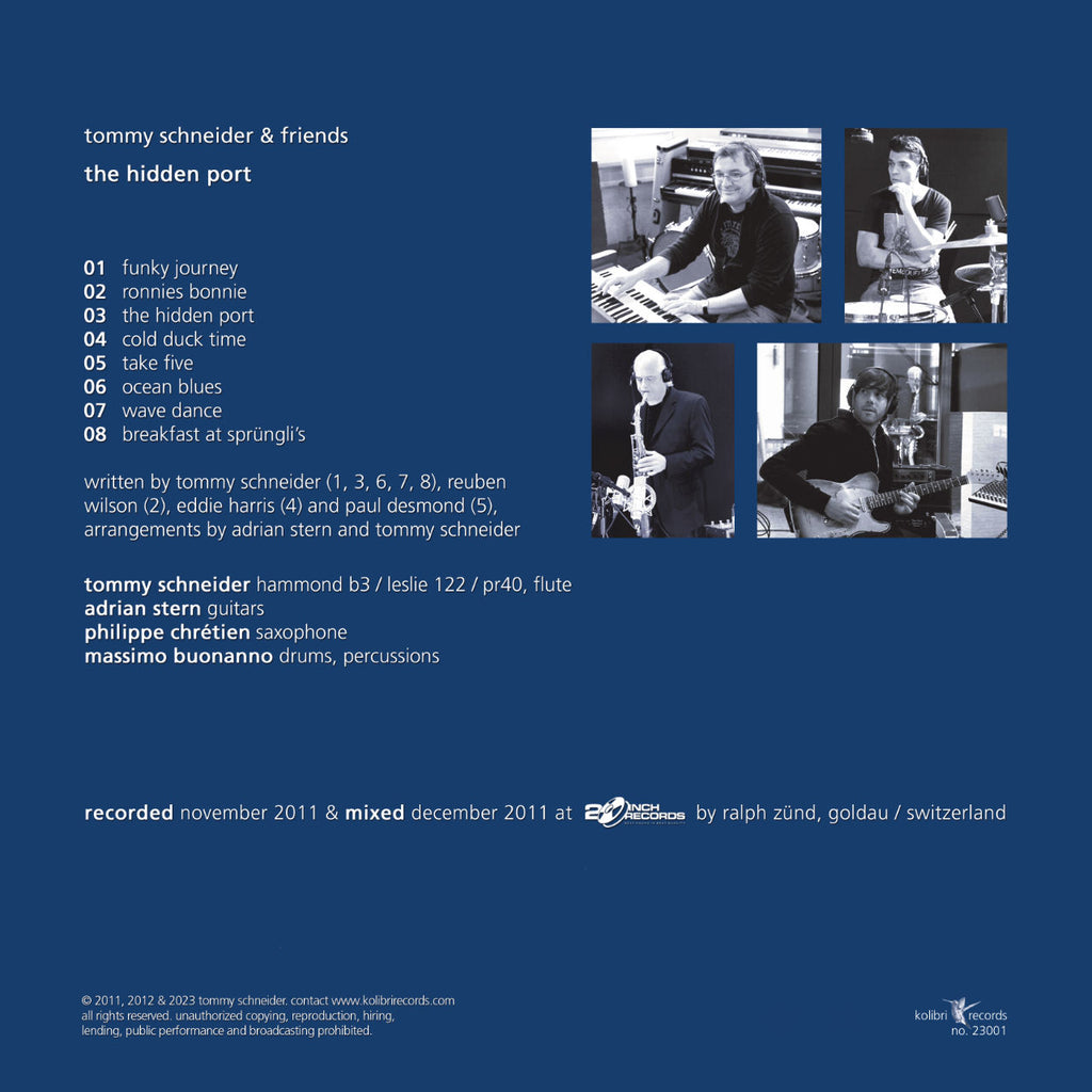 Tommy Schneider and Friends Hidden Port Cover Backside