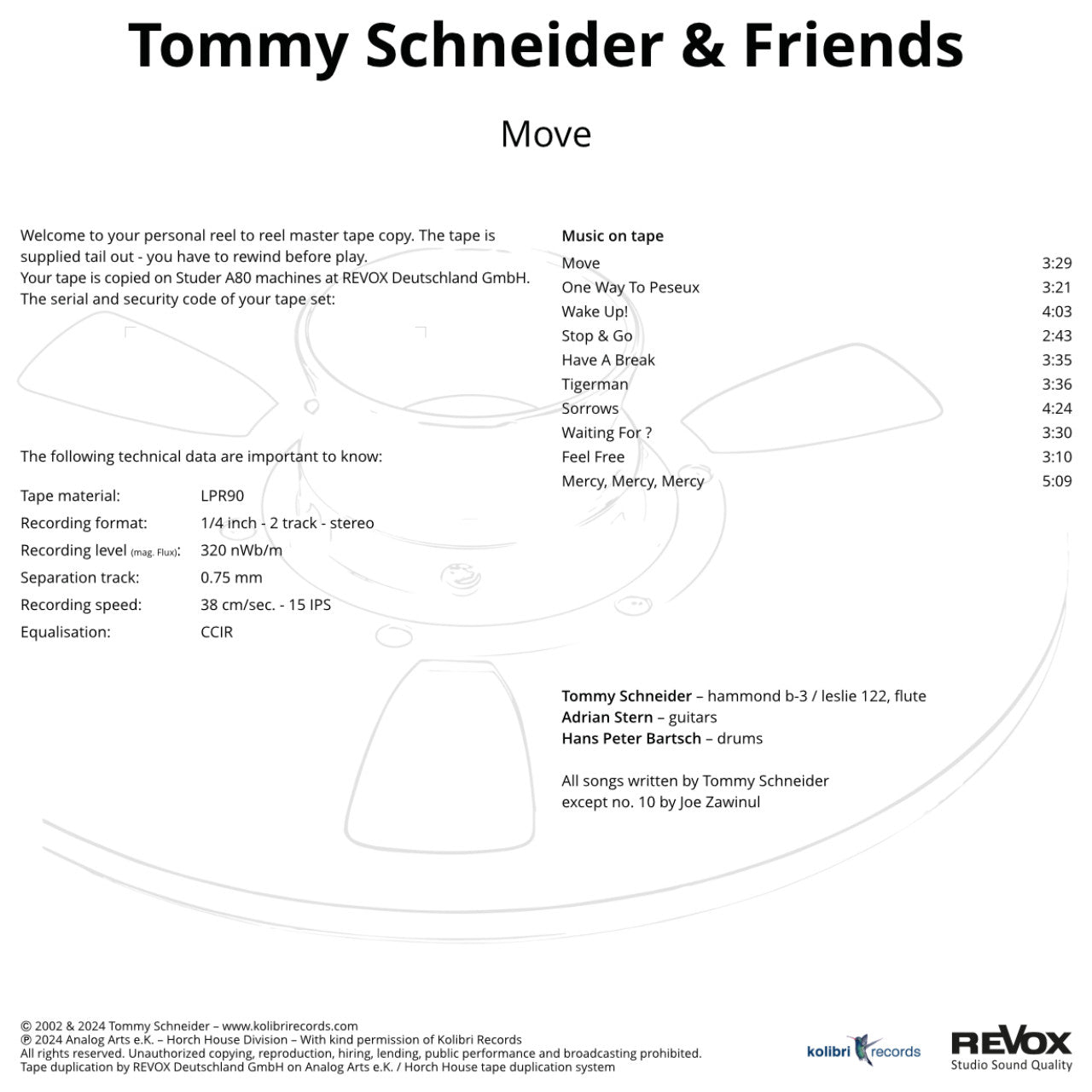 Tommy Schneider Move Credits