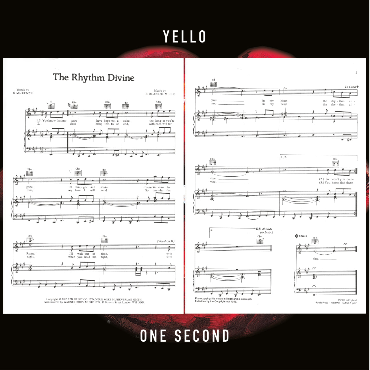 Yello One Second Inlay 1